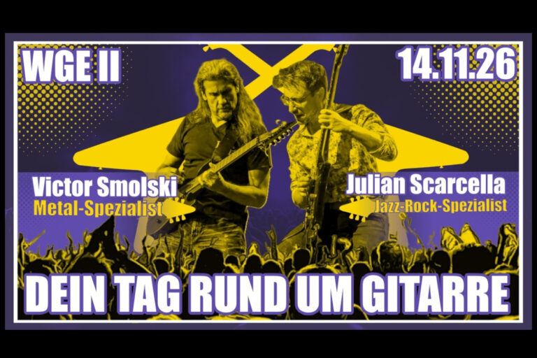 Weserbergland Guitar Experience: Erst üben, dann mit Victor Smolski auf die Bühne